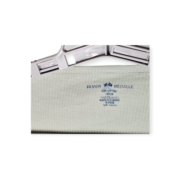 Brandy Melville | Tie Front Cardigan | Women's | M | Mint Green | Ribbed - Picture 6 of 6